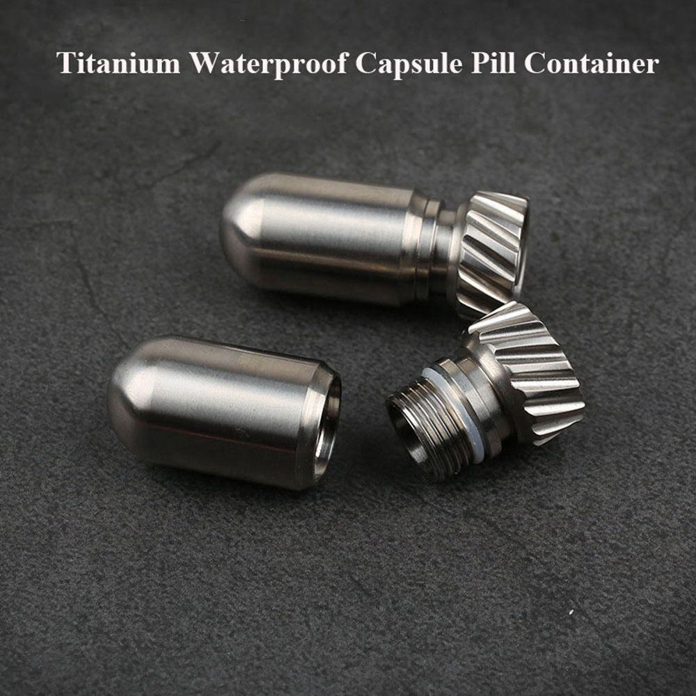 MUVAKO Bình Đựng Nước Mini Bằng Hợp Kim Titan Chống Thấm Nước Tiện Dụng Mang Theo Du Lịch Cắm Trại