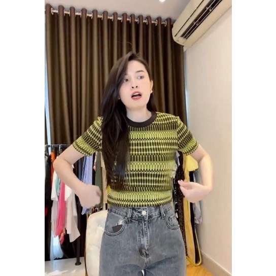 Áo kẻ xanh rêu new tag zara chuẩn authentic
