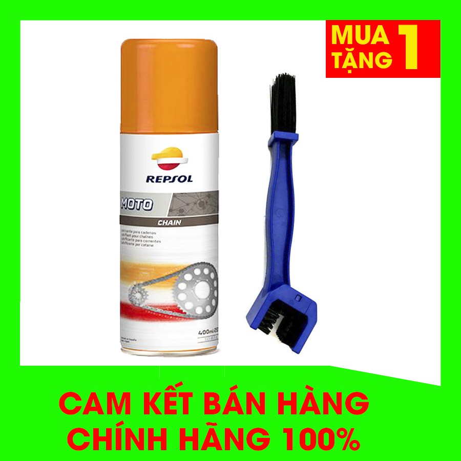 [Mua 1 Tặng 1]Chai Xịt Dưỡng Sên RepSol Dành Cho Xe Sên Trần 400 ML - Tặng Bàn Chà Vệ Sinh Sên Cao Cấp