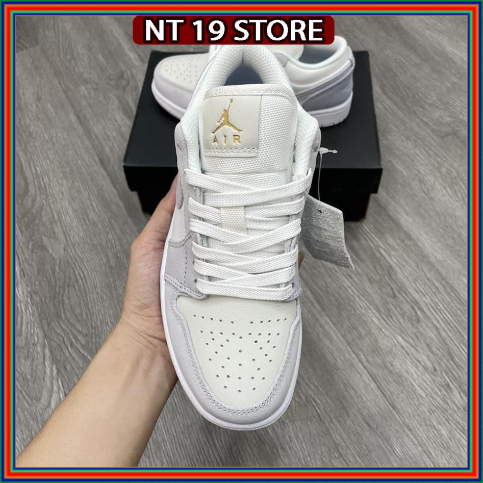 Giày sneaker JORDAN 1 thấp cổ màu xám xanh , Giày thể thao jordan 1 low xám paris nam nữ hottrend mùa hè 2022