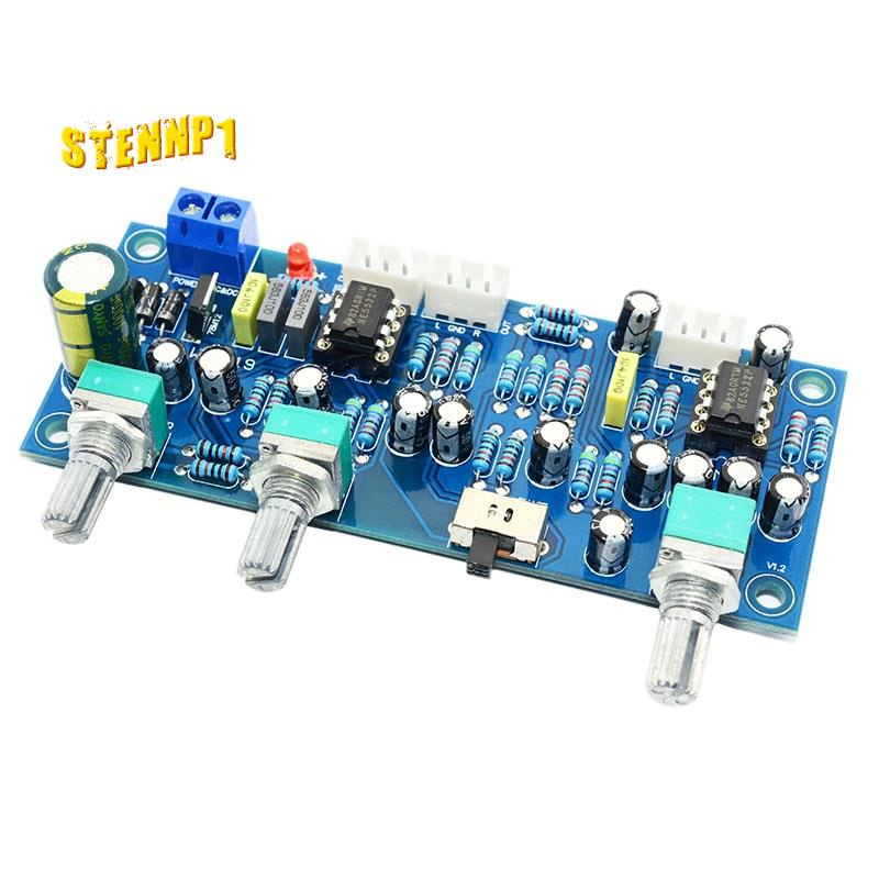 2.1 Channel Subwoofer Preamp Board Low Pass Filter Pre-Amp Amplifier Board Ne5532 Low Pass Filter Bass Preamplifier