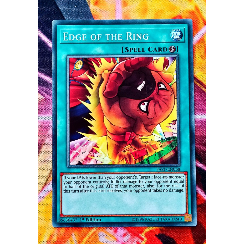 [ ĐẬU PHỘNG ] THẺ BÀI YUGIOH MINT 90 - SPELL - Edge of the Ring - SAST-EN068 - Common 1st Edition