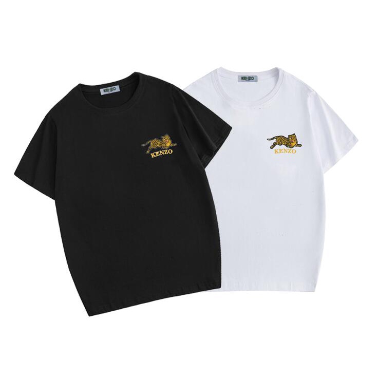 Kenzo Áo Thun cotton Ngắn Tay In Họa Tiết Thời Trang Cá Tính Cho Nam Nữ