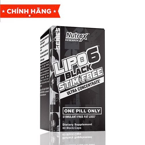 Viên uống giảm mỡ Nutrex Lipo-6 Black Stim-Free  nhập khẩu Mỹ - Gymstore