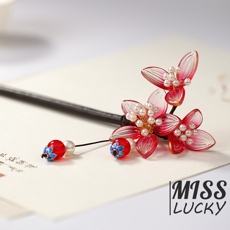 Trâm cài tóc bằng gỗ kiểu Trung Hoa cổ điển quyến rũ cho nữ