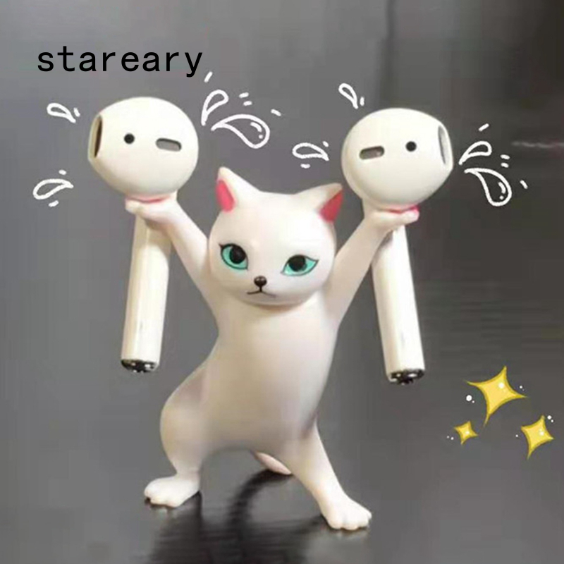 Dễ Thương Giá Đỡ Tai Nghe Hình Chú Mèo Đáng Yêu