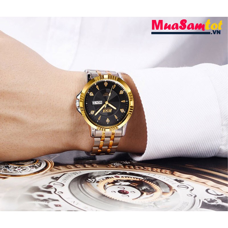(GIÁ HỦY DIỆT) ĐỒNG HỒ NAM BOSCK LM01 DÂY KIM LOẠI ĐẶC KHÔNG GỈ - STYLE DOANH NHÂN | BigBuy360 - bigbuy360.vn