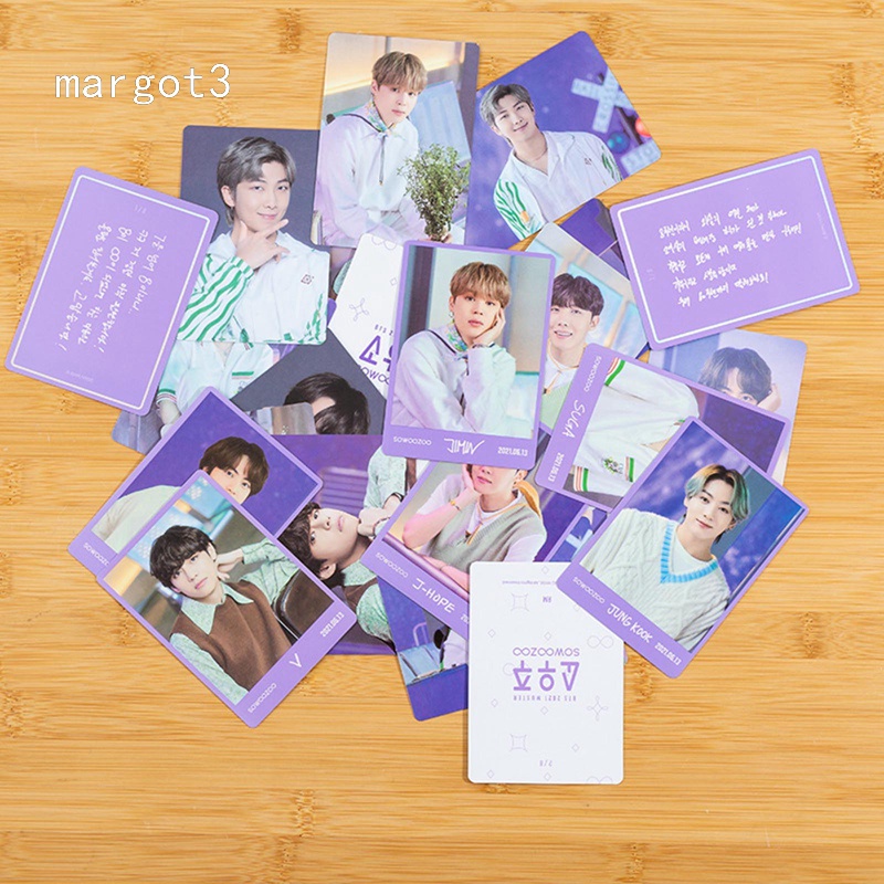 Set 7/8 tấm thẻ ảnh LOMO Kpop BTS SOWOOZOO kỷ niệm lần thứ 8
