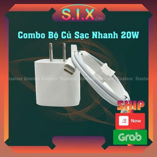 Combo Bộ Củ Cáp Sạc Nhanh 20W  Cho IPhone 12/ 12 Pro Max/ IPhone 11/ 11 Pro Max/ X/ XS Max/ 8/ 8 Plus
