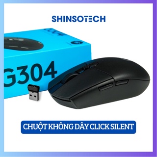 Chuột không dây Logitech G304 click silent tiết kiệm pin phù hợp chơi game và làm việc văn phòng