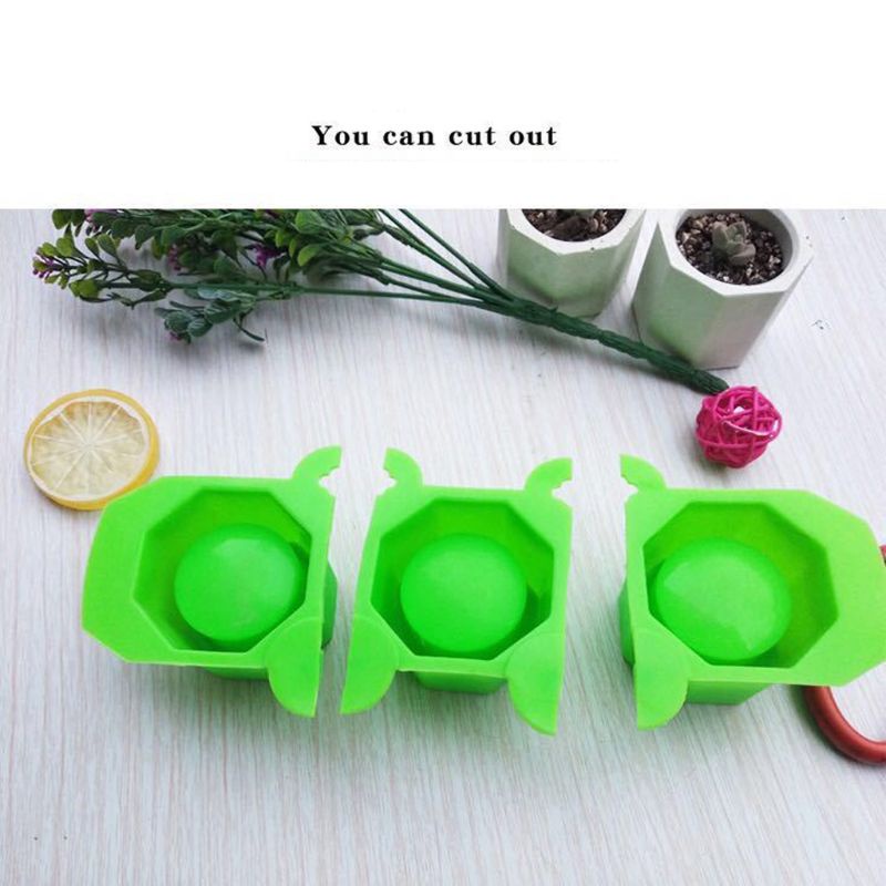 Khuôn Silicone Làm Chậu Hoa Hình Đa Giác