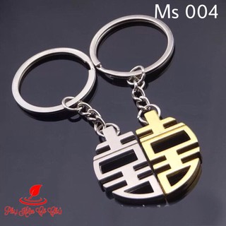 Móc Khóa Cặp Đôi Cung Hỉ Couple cao cấp- MS004