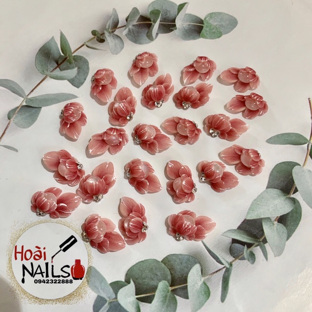 Hoa góc ôm đá ( 1c) - Phụ kiện Nail Giá Rẻ