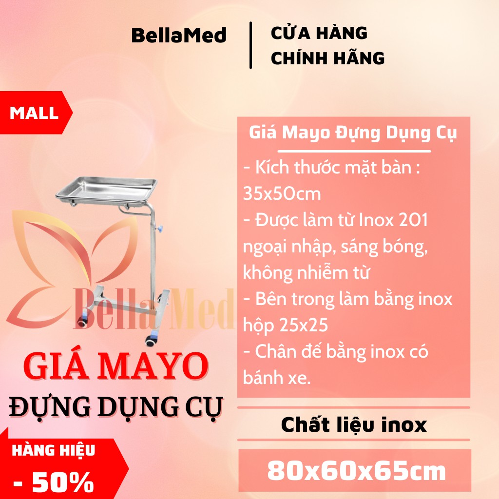 Giá Mayo đựng dụng cụ y tế, spa