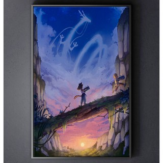 TRANH CANVAS ANIME DRAGON BALLS treo tường in theo yêu cầu - Son Goku 6