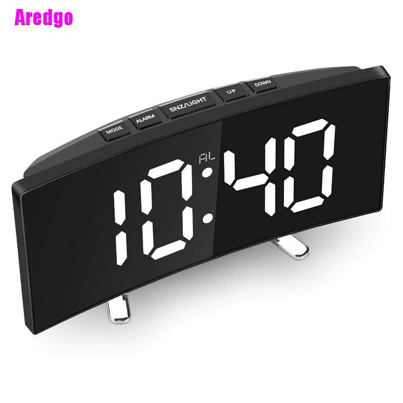 Đồng hồ báo thức kỹ thuật số màn hình LED 7 inch để bàn