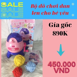Máy đan len mini dành cho bé màu hồng (Hồng tím)