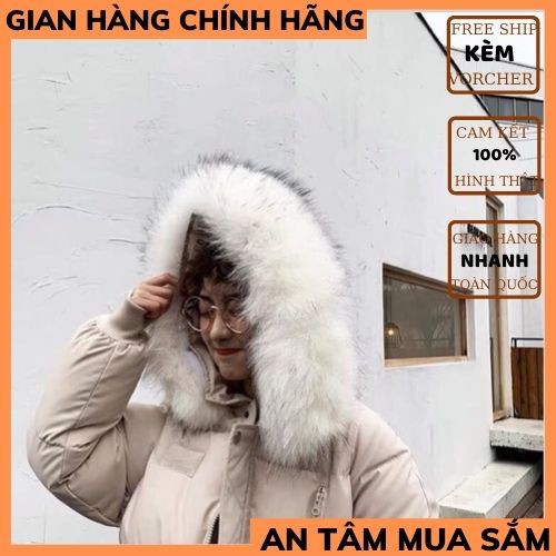 Áo phao cổ lông hottrend ( sẵn sll ) áo ấm mùa đông cho nữ ,áo phao béo nữ THỜI TRANG 1989