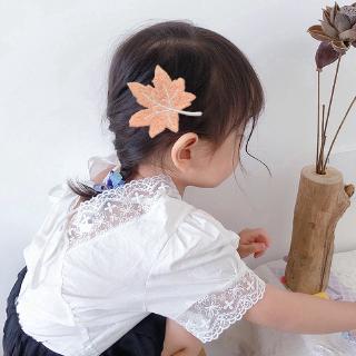 Kẹp Tóc Hình Lá Phong Phong Cách Hàn Quốc