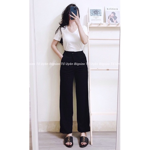 (T.U Bigsize 50- 80kg) Quần Xuông Trơn Ống Đứng Loại 1 Chất Sạn