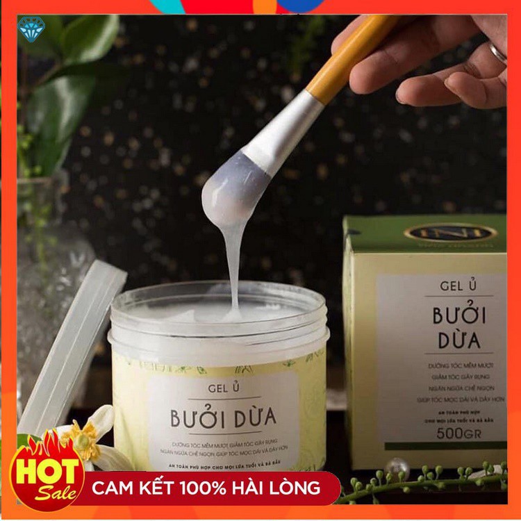 Gel ủ bưởi Nga Hoàng-Gel ủ bưởi dừa Nga Hoàng chính hãng giúp tóc mềm mượt, hết khô xơ, nhanh dài và giảm rụng rõ rệt