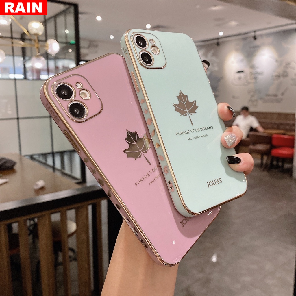 Ốp điện thoại tpu dẻo họa tiết lá phong cho vivo y12s y20 y20i y20s y11 y12 y15 y17 y19 y85 v9 v15 y91c y93 y95 s1