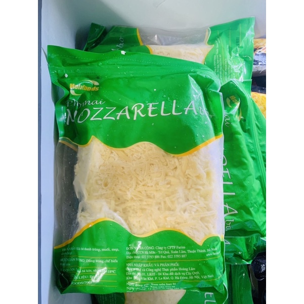 Phô mai bào sợi mozzarella 1kg  c). Khách hàng nhận hàng bảo quản phô mai ở tủ đông nhé.
