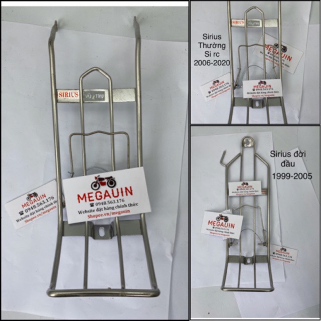 Baga Sirius , Fi inox các đời xe (lượn giữa 8 ly)
