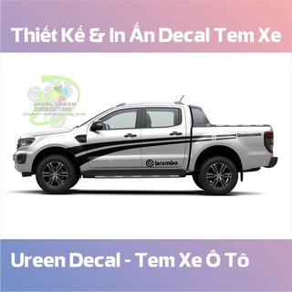 Tem dán xe đẹp cho ford ranger và các dòng xe bán tải - decal ureen