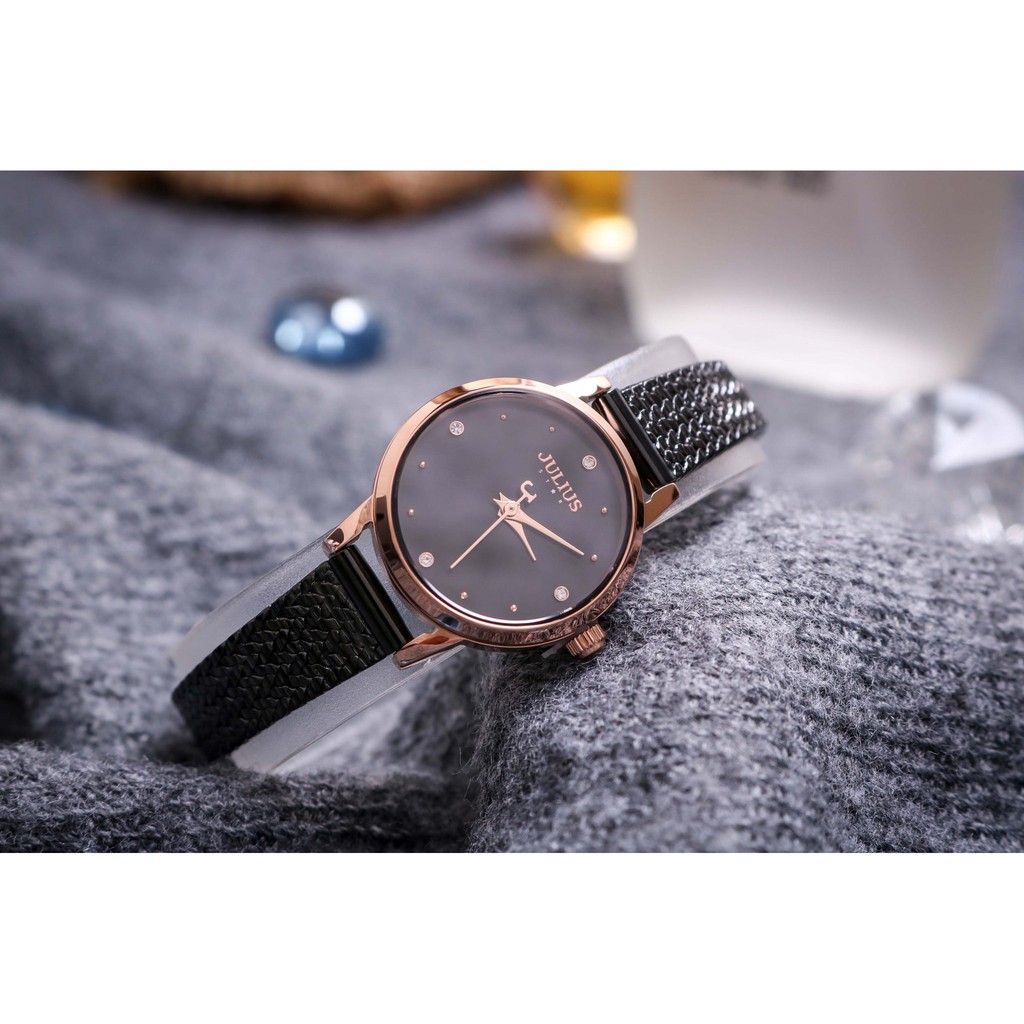 Đồng hồ nữ julius star Hàn Quốc JS-045C dây thép