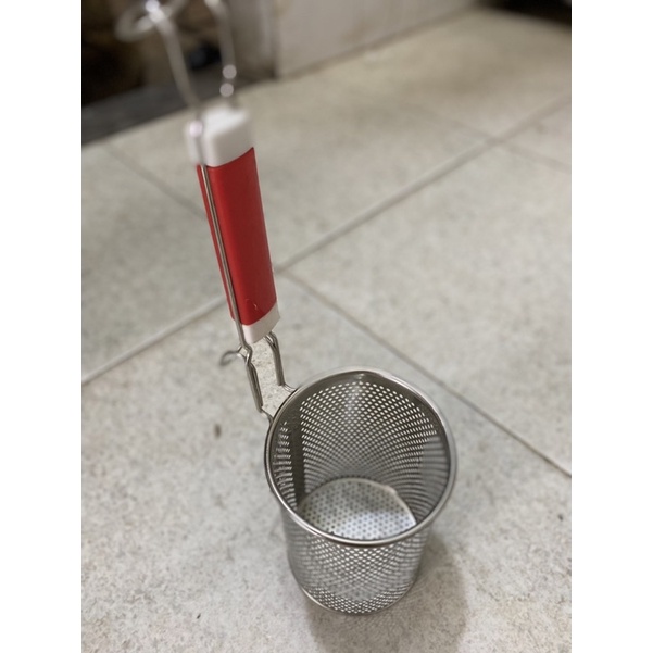 Muỗng vợt nhúng inox cao cấp loại to - dụng cụ xóc bún phở bằng inox không rỉ