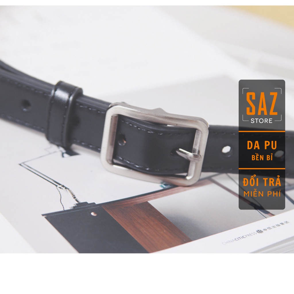 Thắt Lưng Da Nam BL Belt Màu Đen Trẻ Trung - Dây Lưng Chất Lượng Cao -SAZ - BL Belt