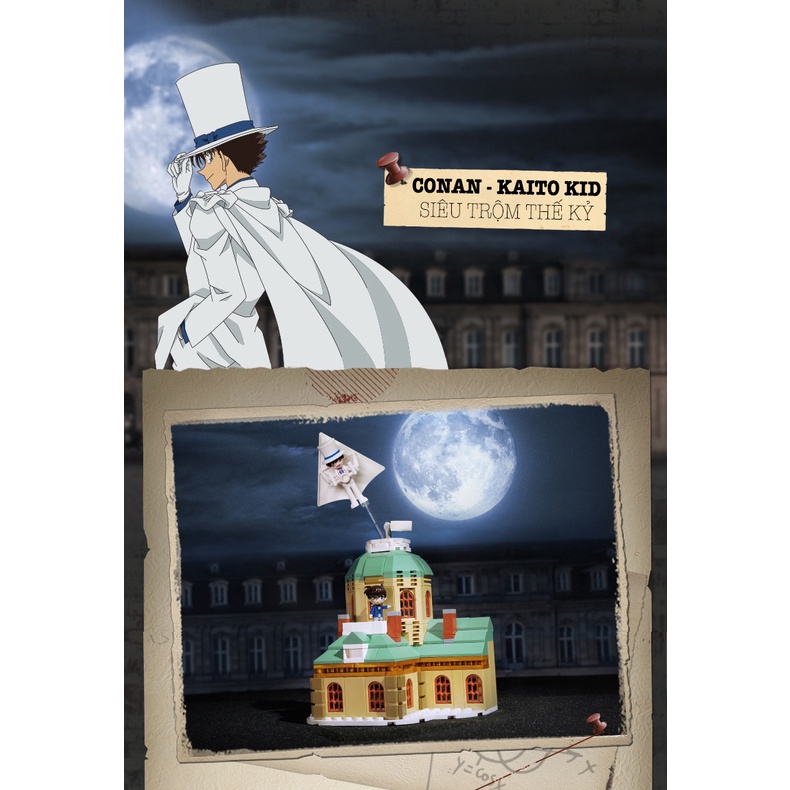 Đồ chơi lắp ráp xếp hình Thám tử lừng danh Conan chính hãng Keeppley
