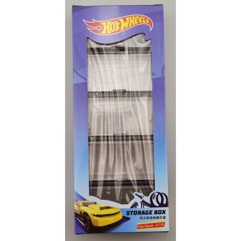 Hộp đựng xe mô hình Hot Wheels 1:64 Acrylic 5-Pack A5WHI