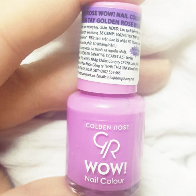 Sơn Móng Golden Rose Wow Nail ColorMÀU 29