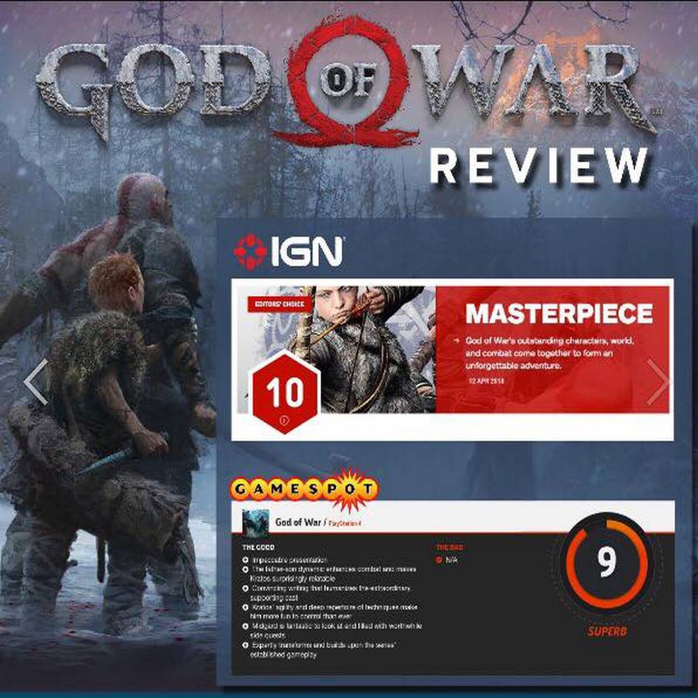 [Mã ELHAMS5 giảm 6% đơn 300K] Đĩa Game PS4 - God of War 4 [Hệ Asia]