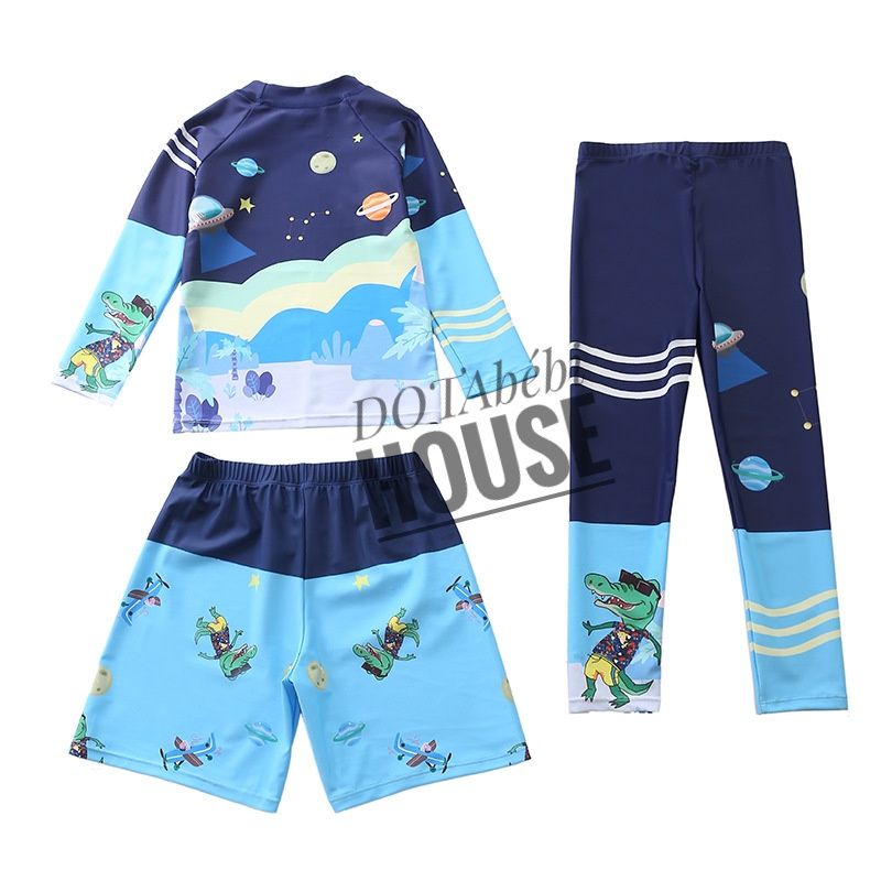 nhiều mẫu Đồ bơi 3 chi tiết gồm áo dài tay quần dài quần ngắn size đại cho bé trai mã SW0140.0150