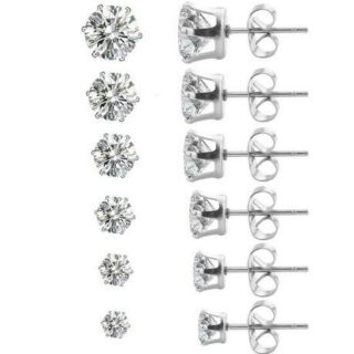 1 cặp Bông tai hạt đá nụ đá inox đủ size
