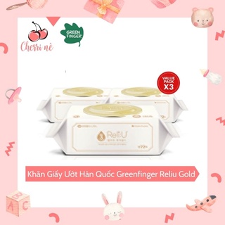 Khăn Giấy Ướt Hàn Quốc Greenfinger Reliu Gold