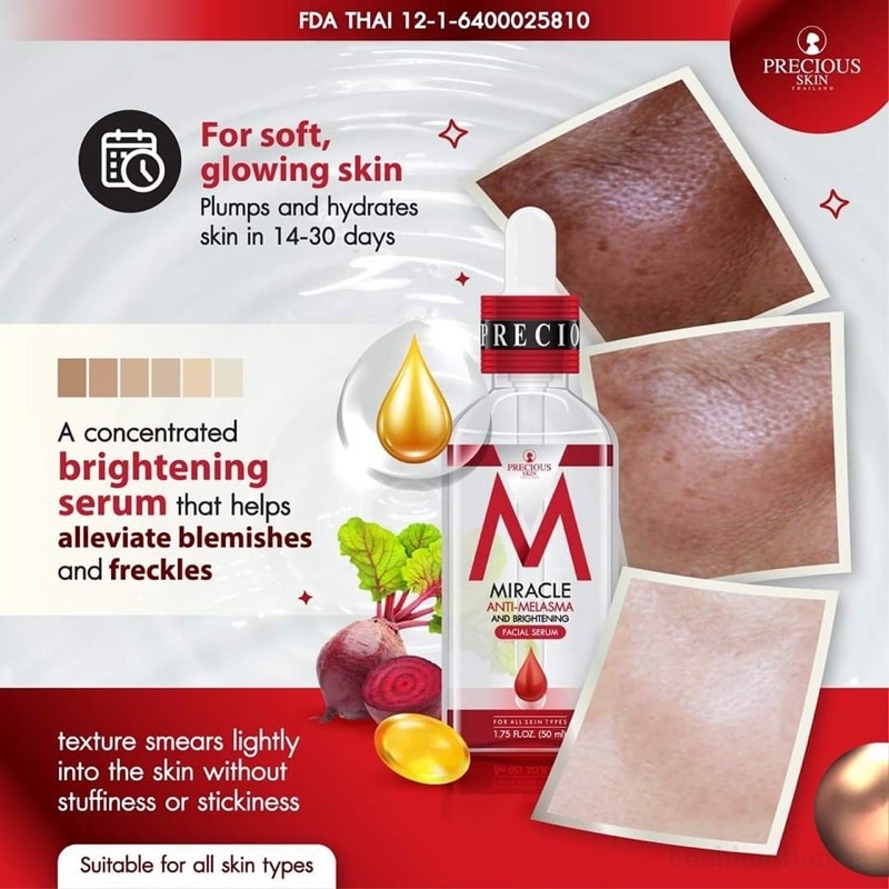 Miracle Anti-Melasma and Brightening Facial Serum giảm ņám dưỡng trắŉg da Thái Lan 50ml