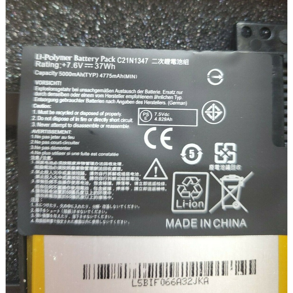 Pin laptop Asus F555 ZIN C21N1347 X555 X555LA X555LD A555 F554 F554L K555 FL5500L R556