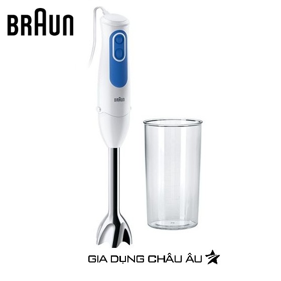 Máy xay cầm tay Braun MQ3000+ Smoothie đầu inox - 700 W - Hàng chính hãng - Bảo hành 1 đổi 1 trong vòng 24 tháng