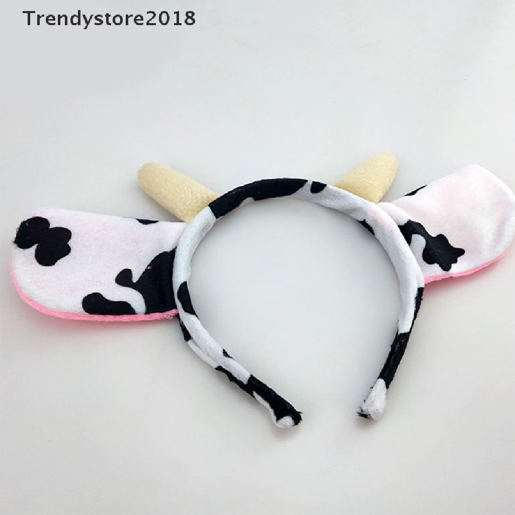 Băng Đô Cài Tóc Hình Tai Bò Sữa Hóa Trang Nhân Vật Dairy Cattle Thời Trang 2018