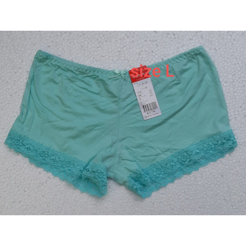 [Size M,L,XL,XXL] 01 Quần đùi short nữ mặc trong váy định hình 40-80kg Thun Lạnh 100% Poly Cotton thoáng mát