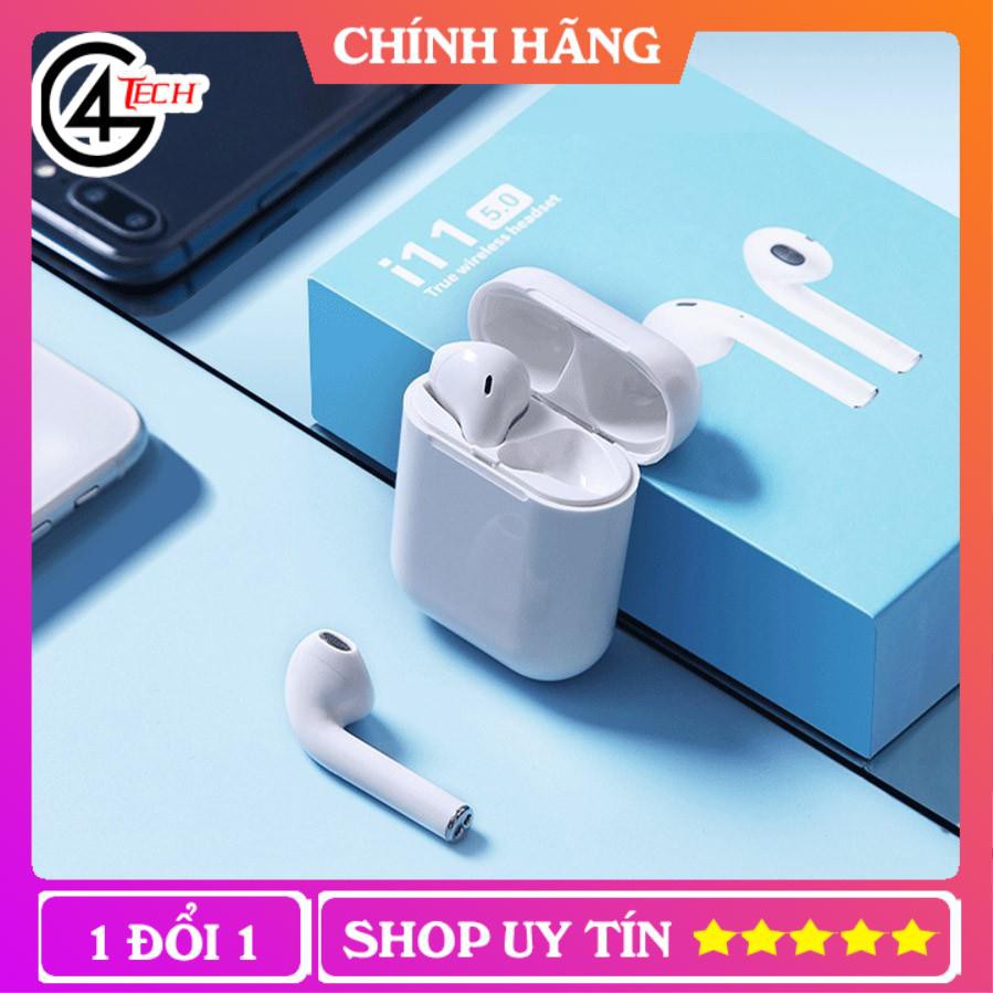 Tai Nghe Bluetooth i11 TWS Âm Thanh 5.0 True Wireless Nút Cảm Ứng Như Airpods, Full Box Full Phụ Kiện