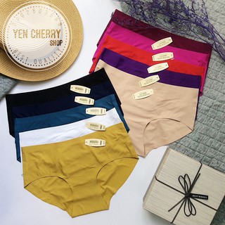 Combo 10 Quần lót Nữ Su đúc không đường may thông thoáng - lưng cao ngang rốn (màu ngẫu nhiên)