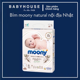 Bỉm tã moony natural nội địa nhật dán/quần