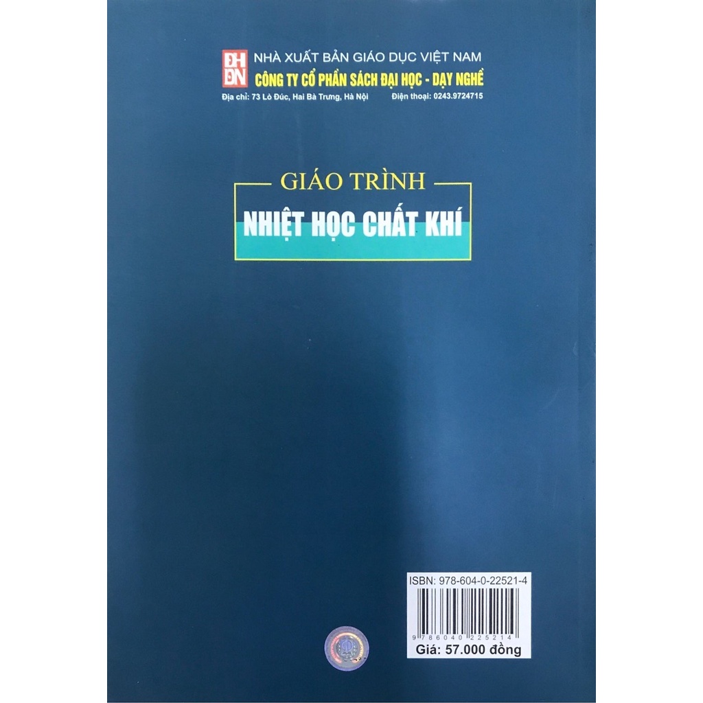 Sách - Giáo trình Nhiệt Học Chất Khí