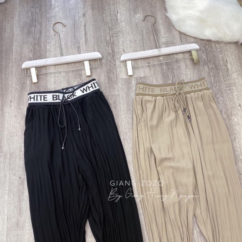 Quần bom nhăn cạp chữ hàng QCL1