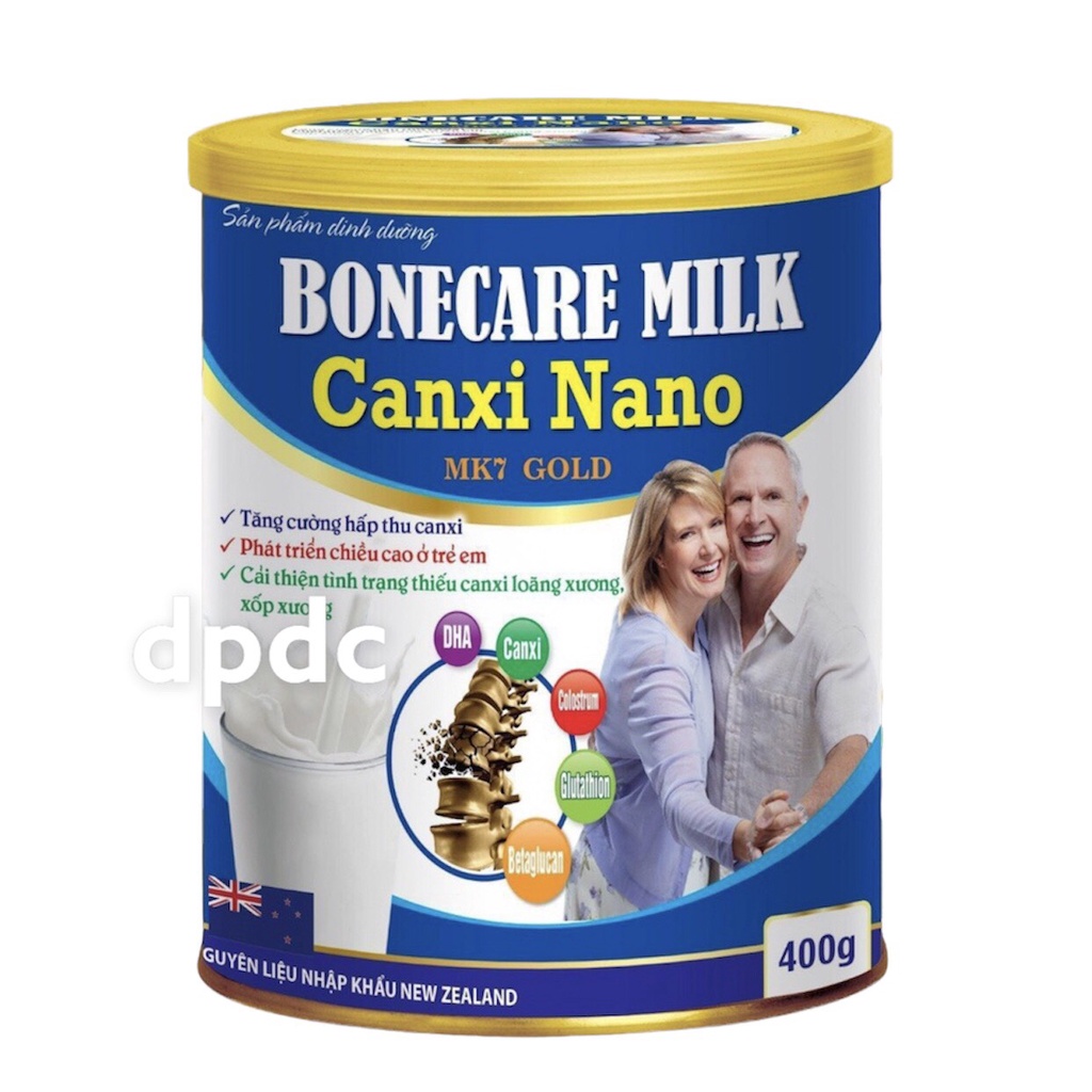 Sữa Bột Tăng Chiều Cao Bonecare Milk Canxi Nano MK7 Gold- Tăng Cường Hấp Thu Canxi, Phát Triển Chiều Cao Ở Trẻ Em,